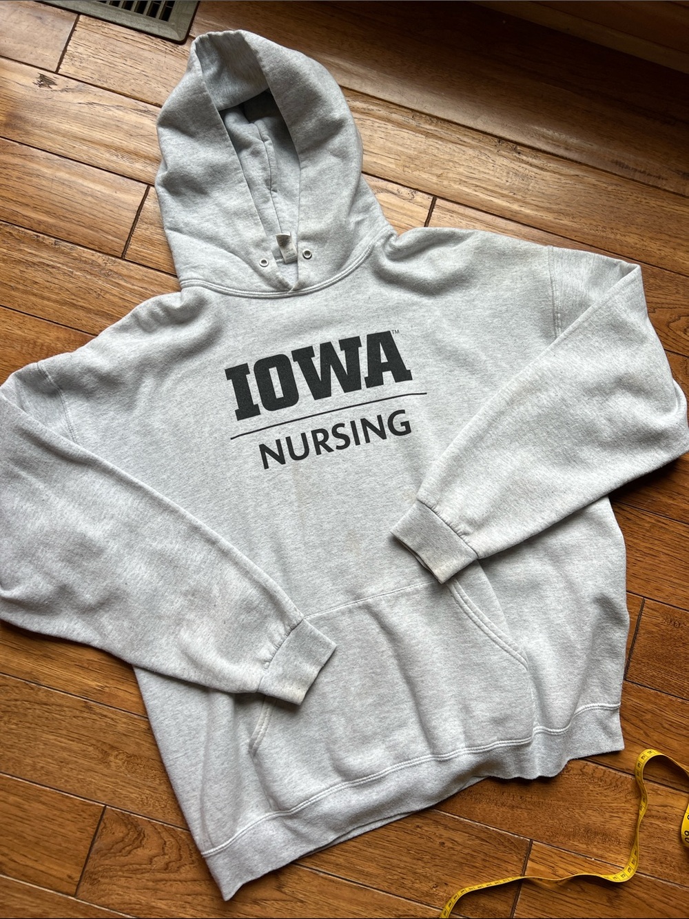 University of Iowa Nursing Gray Hoodie Sweatshirt